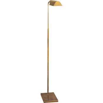 STUDIO CLASSIC 34-INCH TASK FLOOR LAMP, Hand-Rubbed Antique Brass, large