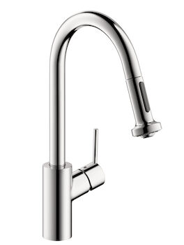 TALIS S 2-SPRAY HIGHARC KITCHEN FAUCET, PULL-DOWN, , large