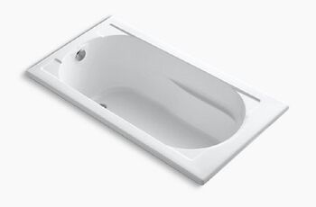 DEVONSHIRE® 60 X 32 INCHES DROP IN BATHTUB WITH REVERSIBLE DRAIN, White, large