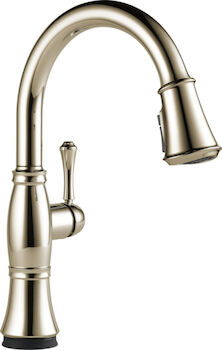 CASSIDY SINGLE HANDLE PULLDOWN KITCHEN FAUCET WITH TOUCH2O TECHNOLOGY, Lumicoat Polished Nickel, large
