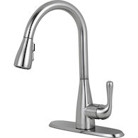 MARLEY SINGLE HANDLE PULL-DOWN KITCHEN FAUCET, Arctic Stainless, medium