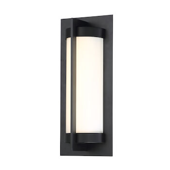 OBERON 14-INCH 3000K LED INDOOR AND OUTDOOR WALL LIGHT, Black, large