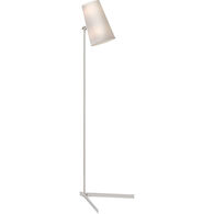 AERIN ARPONT 2-LIGHT 57-INCH FLOOR LAMP WITH PARCHMENT STITCHED SHADE, Polished Nickel, medium