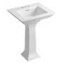 MEMOIRS® STATELY 24-INCH PEDESTAL BATHROOM SINK WITH 4-INCH CENTERSET FAUCET HOLES, White, small