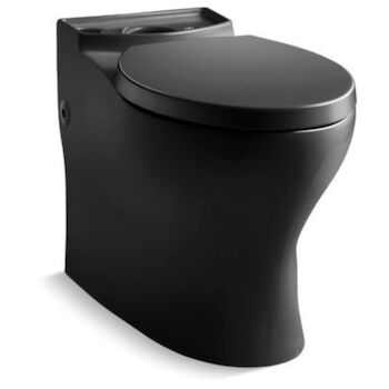 PERSUADE TWO-PIECE COMFORT HEIGHT ELONGATED TOILET BOWL ONLY, Black Black, large
