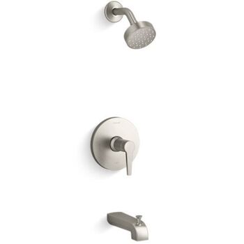 PITCH® RITE-TEMP® BATH AND SHOWER TRIM WITH 1.75 GPM SHOWERHEAD, Vibrant Brushed Nickel, large