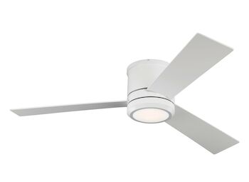 CLARITY 56-INCH LED CEILING FAN, Matte White, large