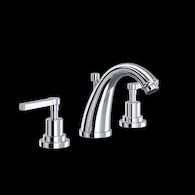 LOMBARDIA® WIDESPREAD LAVATORY FAUCET WITH C-SPOUT (LEVER HANDLE), Polished Chrome, medium