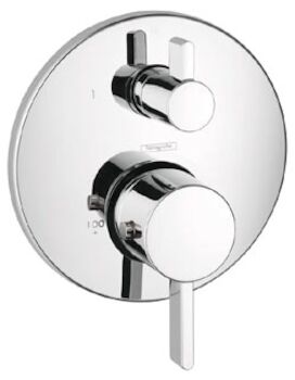 S THERMOSTATIC TRIM WITH VOLUME CONTROL AND DIVERTER, Brushed Nickel, large