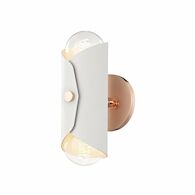 IMMO 2 LIGHT WALL SCONCE, Polished Copper / White, medium