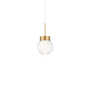 DOUBLE BUBBLE LED PENDANT, Aged Brass, small