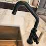 LITZE SMARTTOUCH® PULL-DOWN FAUCET WITH ANGLED SPOUT AND KNURLED HANDLE, Matte Black/Luxe Gold, small