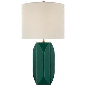 CARMILLA MEDIUM 1 LIGHT TABLE LAMP, Emerald Crackle, large
