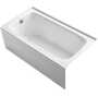 BANCROFT® 60 X 32 INCHES ALCOVE BATHTUB WITH INTEGRAL APRON AND INTEGRAL FLANGE, LEFT-HAND DRAIN, White, small