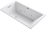 UNDERSCORE® RECTANGLE 66 X 36 INCHES DROP IN WHIRLPOOL WITH HEATER WITHOUT JET STREAM, White, medium