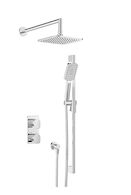 PETITE B04 COMPLETE 2-FUNCTION THERMOSTATIC PRESSURE BALANCED SHOWER TIRM KIT ONLY, Chrome, medium