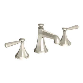 FITZGERALD 2-HANDLE WIDESPREAD BATHROOM FAUCET WITH LEVER HANDLES, Platinum Nickel, large