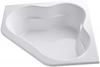 TERCET® 60 X 60 INCHES BATHTUB WITH INTEGRAL FLANGE AND CENTER DRAIN, White, large