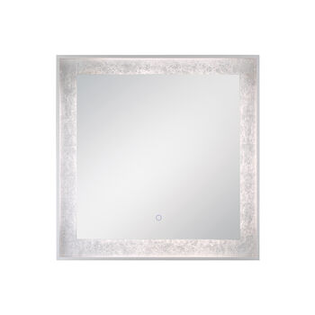 32X32-INCH SQUARE EDGELIT MIRROR WITH 3000K LED LIGHT AND TOUCH SENSOR SWITCH, 33831, Silver, large