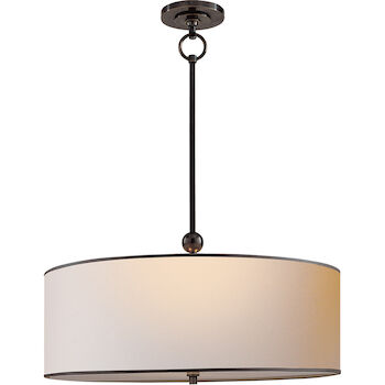 THOMAS OBRIEN REED 22-INCH HANGING SHADE CEILING LIGHT, Bronze, large