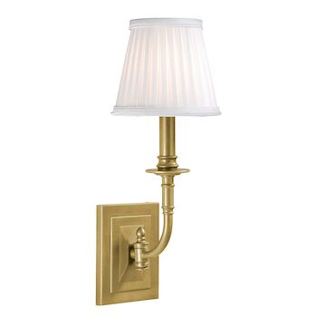 LOMBARD 1-LIGHT WALL SCONCE LIGHT, 2701, Aged Brass, large