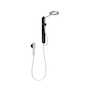 NEBIA 2-FUNCTION 7.9-INCH SPRAY HEAD WITH HANDSHOWER, Black and Chrome, small