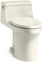 SAN SOUCI® COMFORT HEIGHT® ONE-PIECE COMPACT ELONGATED 1.28 GPF TOILET WITH AQUAPISTON® FLUSHING TECHNOLOGY, Almond, small
