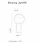 DIPPING LIGHT M 2700K LED TABLE LAMP, A691-M, , small