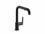 PURIST SINGLE-HOLE KITCHEN SINK FAUCET WITH 8" PULL-OUT SPOUT, Matte Black, small