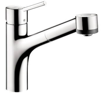 TALIS S 2-SPRAY KITCHEN FAUCET, PULL-OUT, Chrome, large