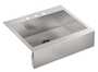 VAULT™ 29-3/4 X 24-5/16 X 9-5/16 INCHES SELF-TRIMMING® TOP-MOUNT SINGLE-BOWL STAINLESS STEEL APRON-FRONT KITCHEN SINK FOR 30 CABINET, Stainless Steel, small