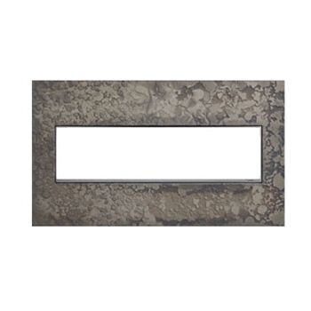 ADORNE 4-GANG HUBBARDTON FORGE® WALL PLATE, Burnished Steel, large