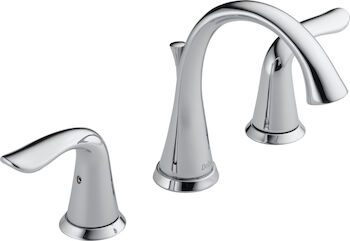 LAHARA TWO HANDLE WIDESPREAD LAVATORY FAUCET, Chrome, large