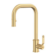 ARMSTRONG™ PULL-DOWN KITCHEN FAUCET WITH U-SPOUT, Satin English Gold, medium