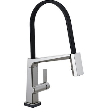 PIVOTAL SINGLE HANDLE EXPOSED HOSE KITCHEN FAUCET WITH TOUCH2O TECHNOLOGY, , large