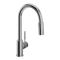 LUX™ PULL-DOWN BAR/FOOD PREP KITCHEN FAUCET, Polished Chrome, medium