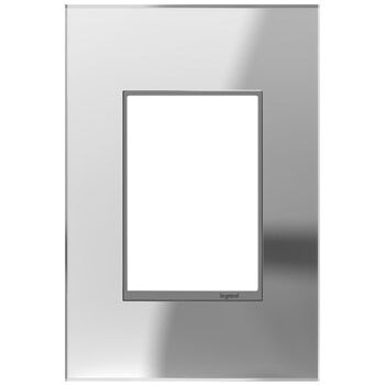 ADORNE 1-GANG+ REAL MATERIAL WALL PLATE, Mirror, large