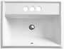 TRESHAM® RECTANGULAR DROP IN BATHROOM SINK WITH 4-INCH CENTERSET FAUCET HOLES, White, small