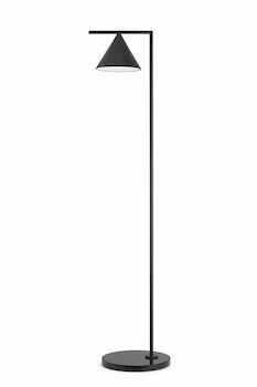 CAPTAIN FLINT DIMMABLE FLOOR LAMP WITH MARBLE BASE BY MICHAEL ANASTASSIADES, Black, large